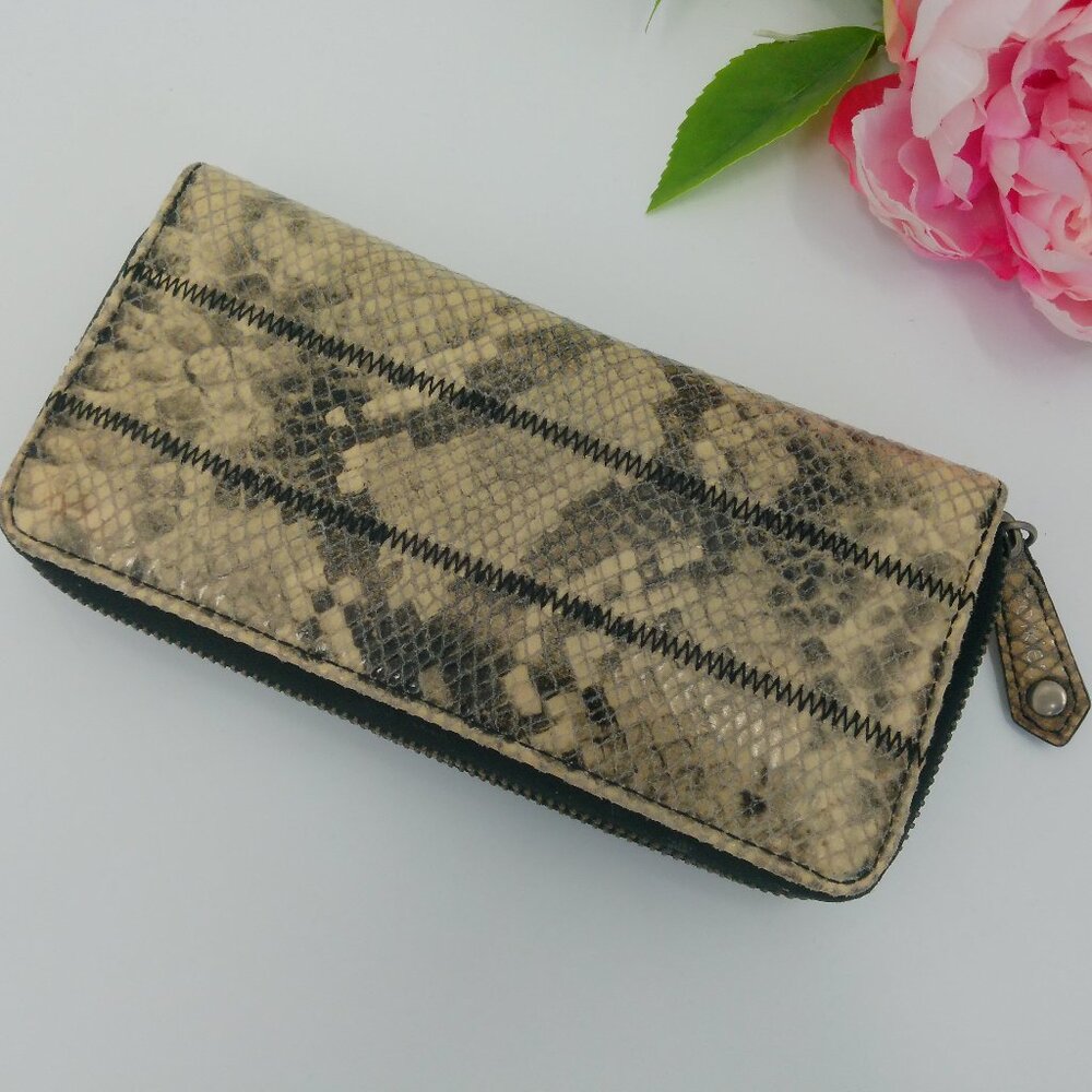 Botkier Maddie Python Snakeskin Embossed Leather … - image 5